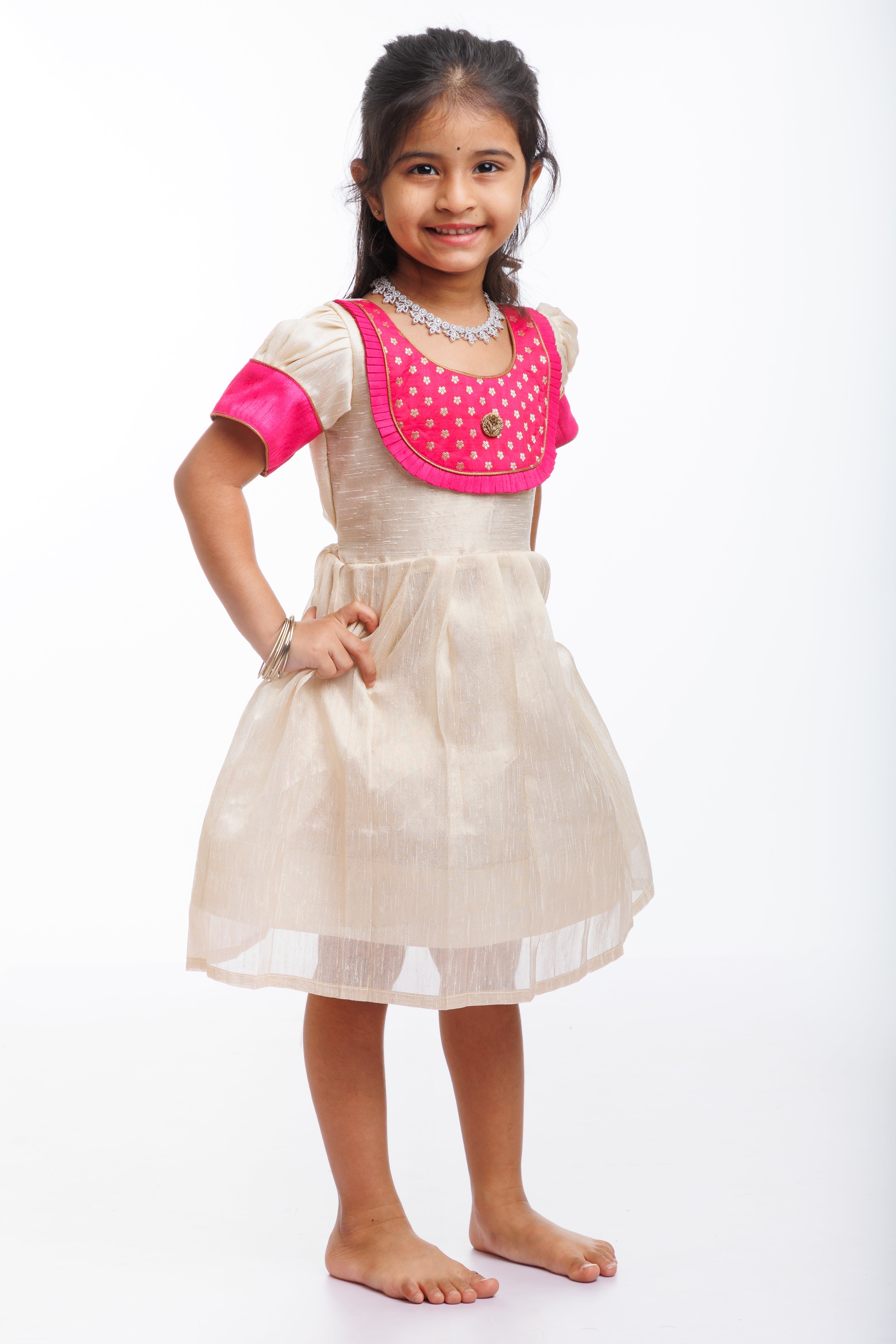 Silk frock for shops kids