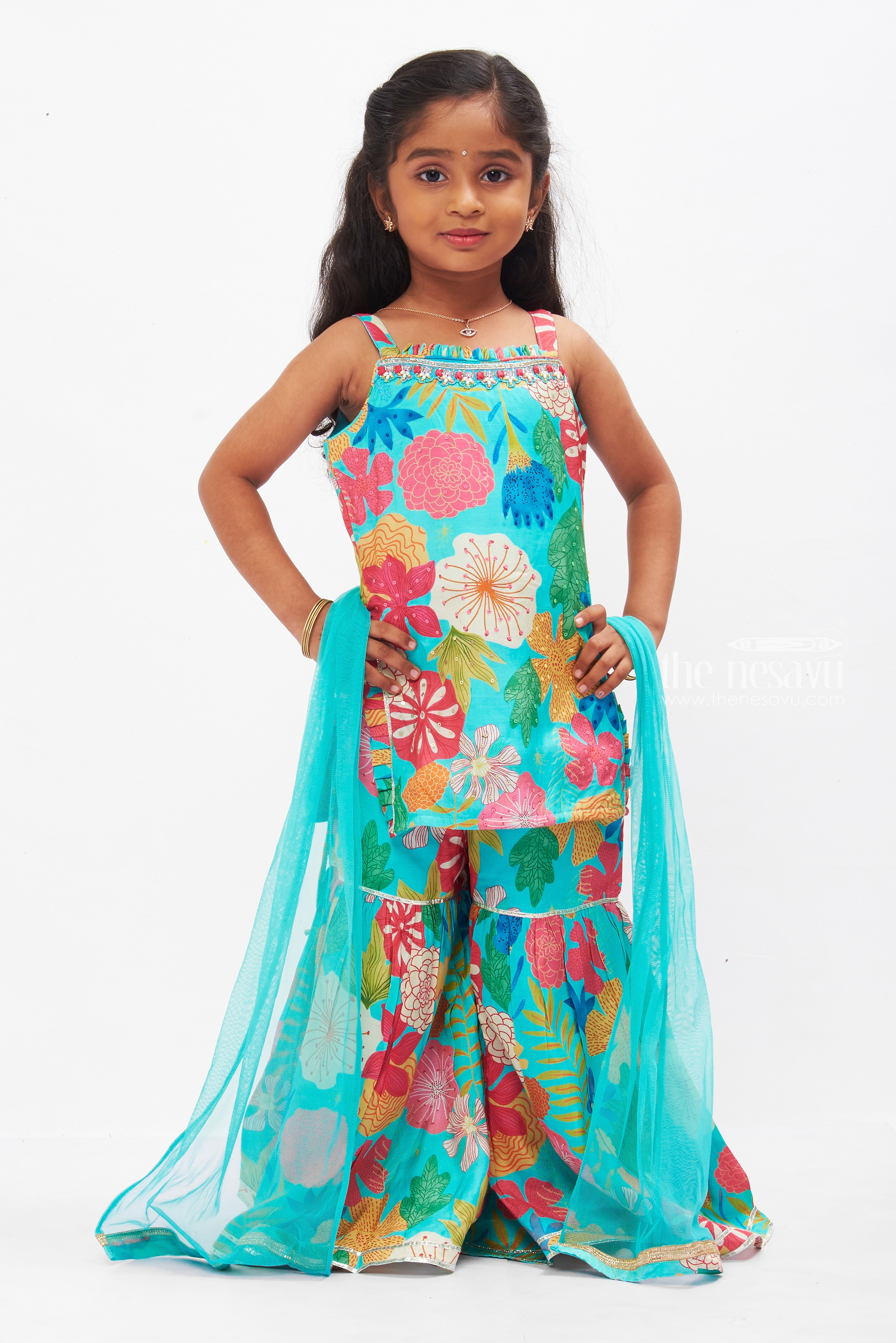 Baby girl plazo suit fashion design