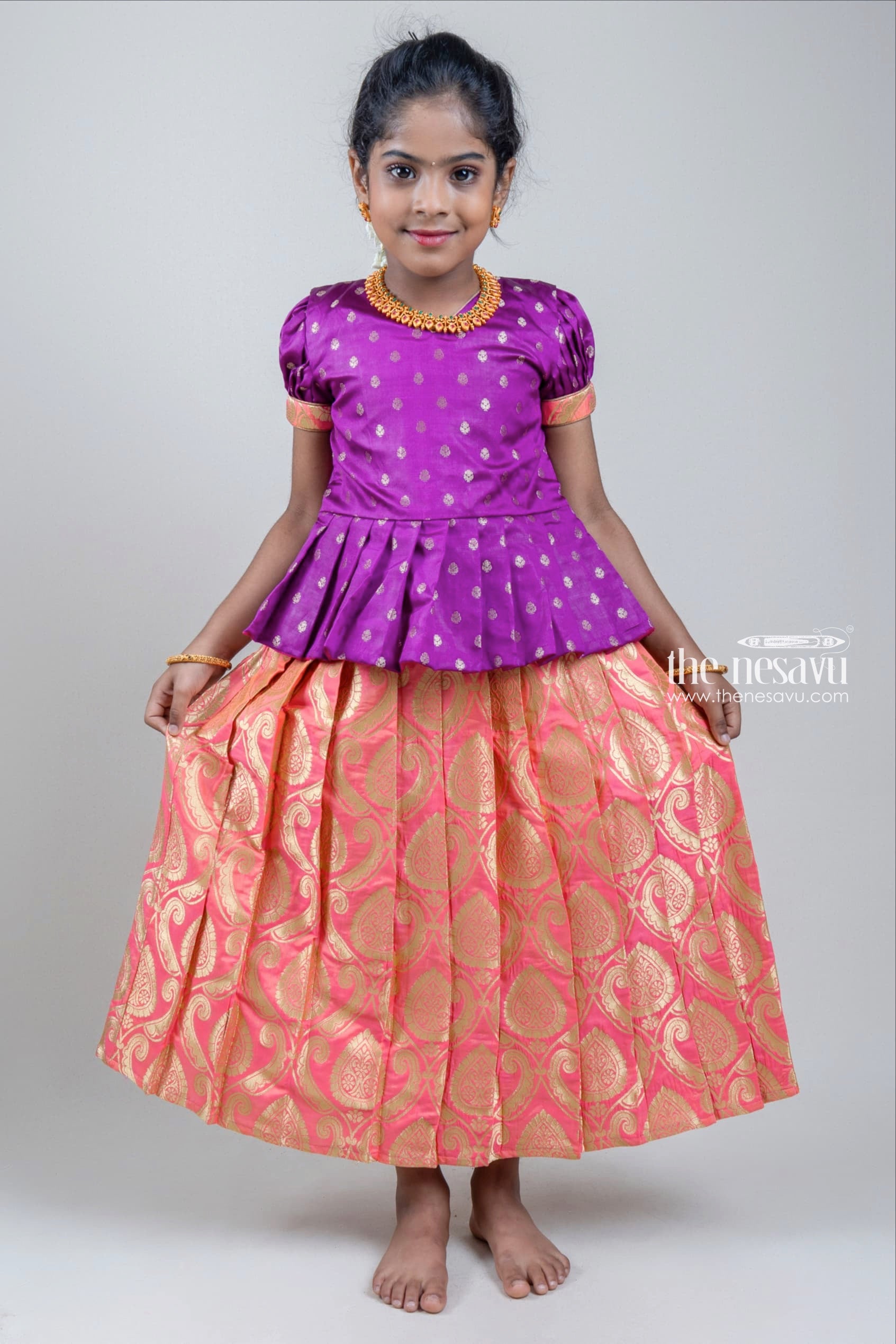 Pattu blouse outlet designs for kids