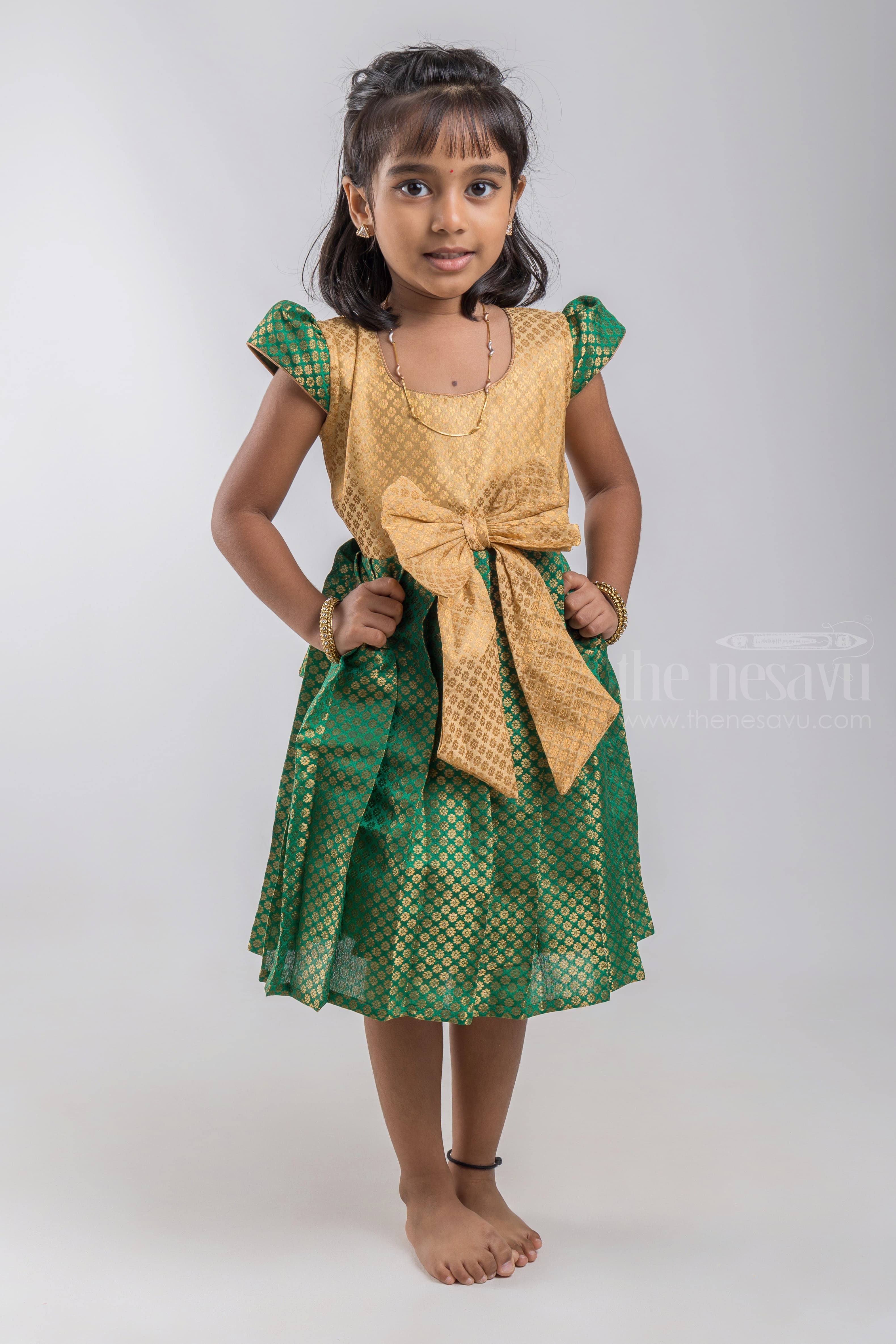 Stylish Smart Ethnic Casuals | Girls Silk Cotton Dresses | The Nesavu – The  Nesavu