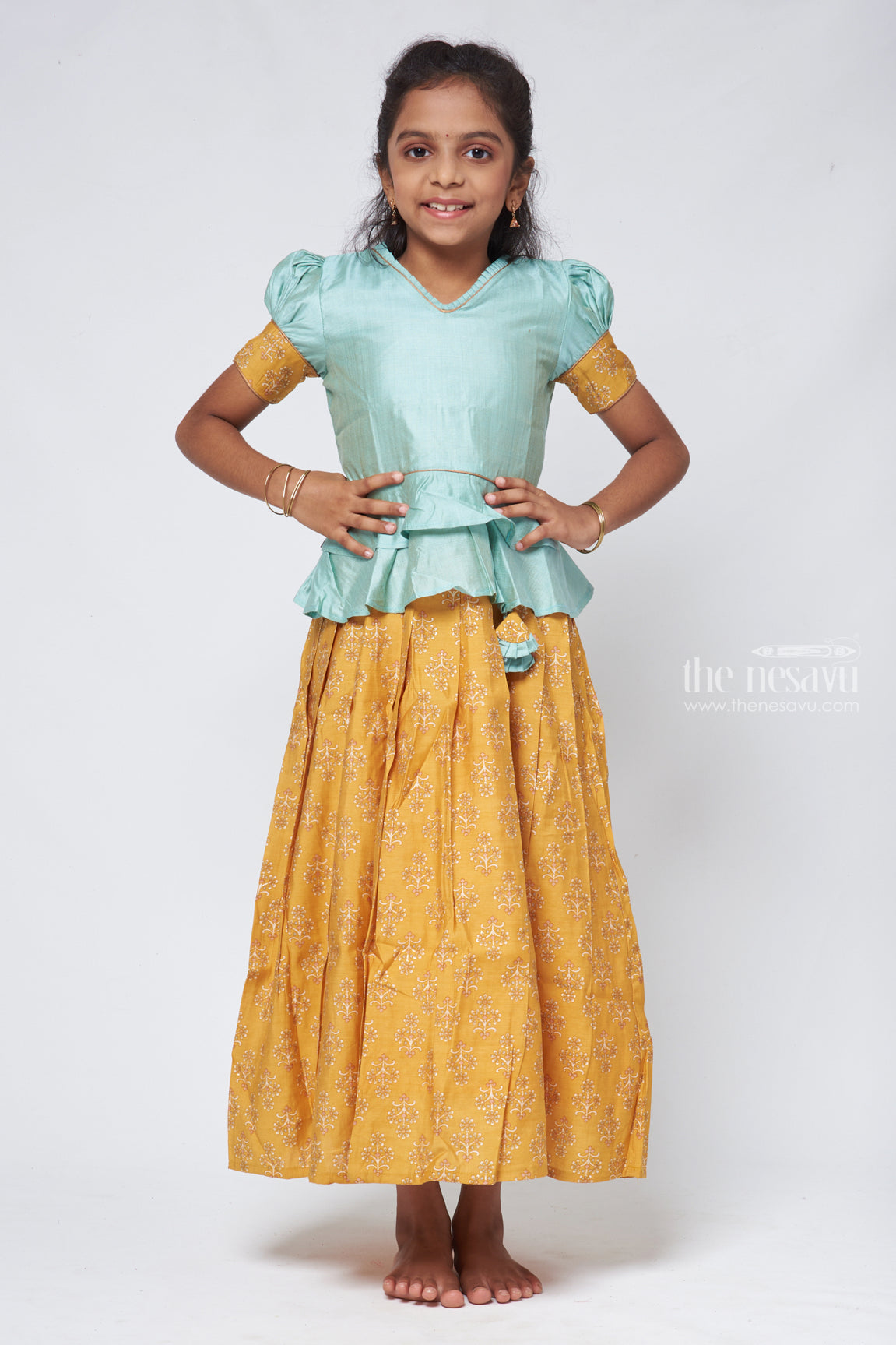 Latest Style Pattu Pavadai Design | Silk Readymade Dress for Girls