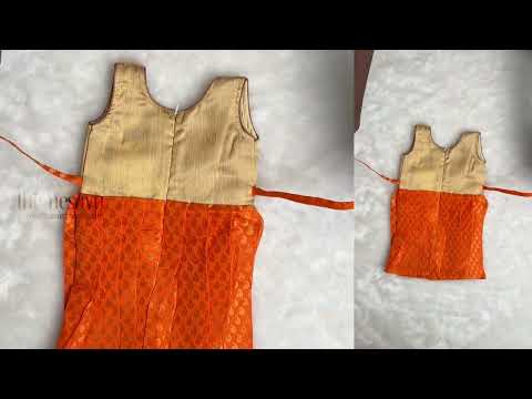 Yoke Baby Frock Cutting and Stitching, Round Yoke Baby Frock - YouTube