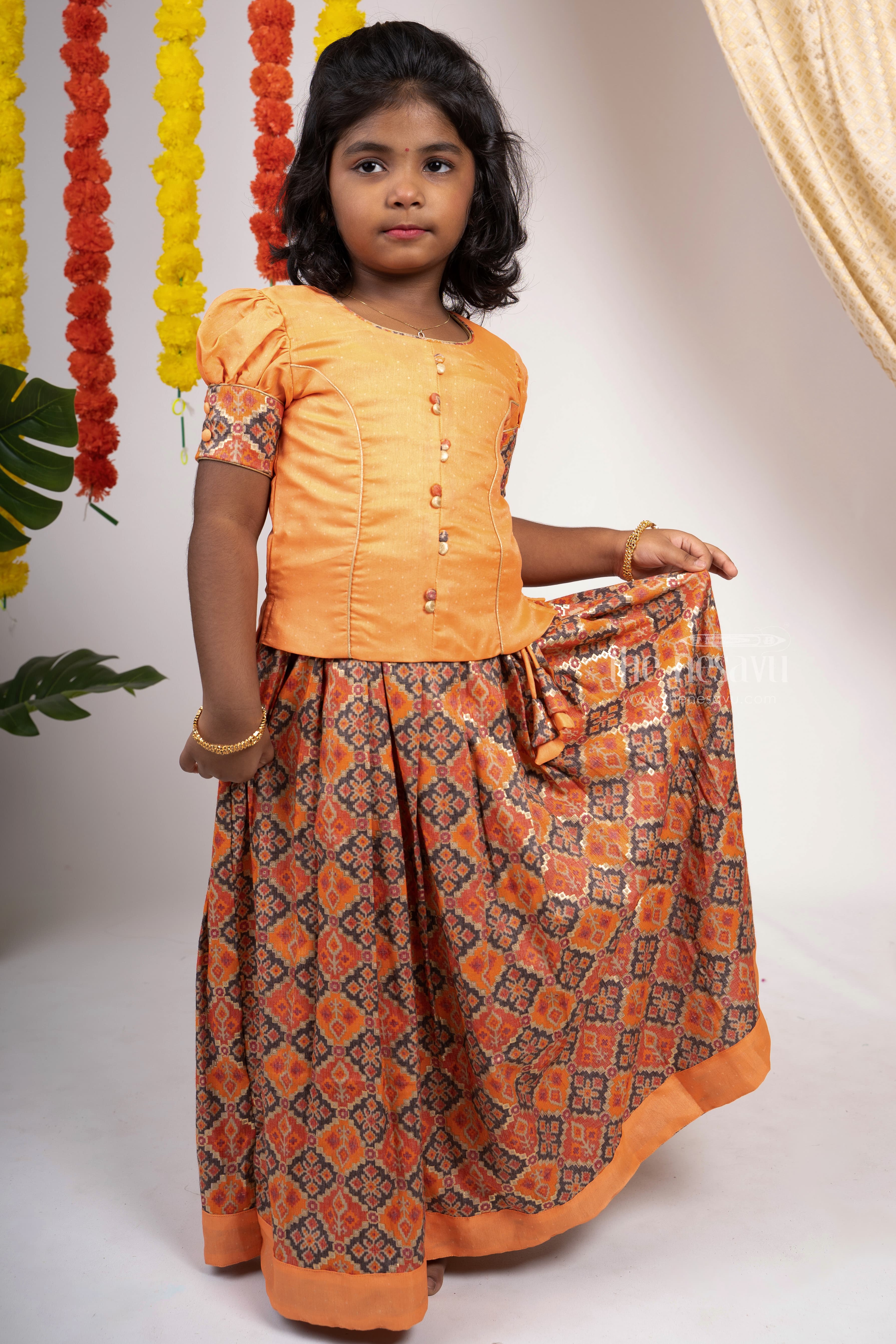 Pattu pavadai for discount 6 months old baby