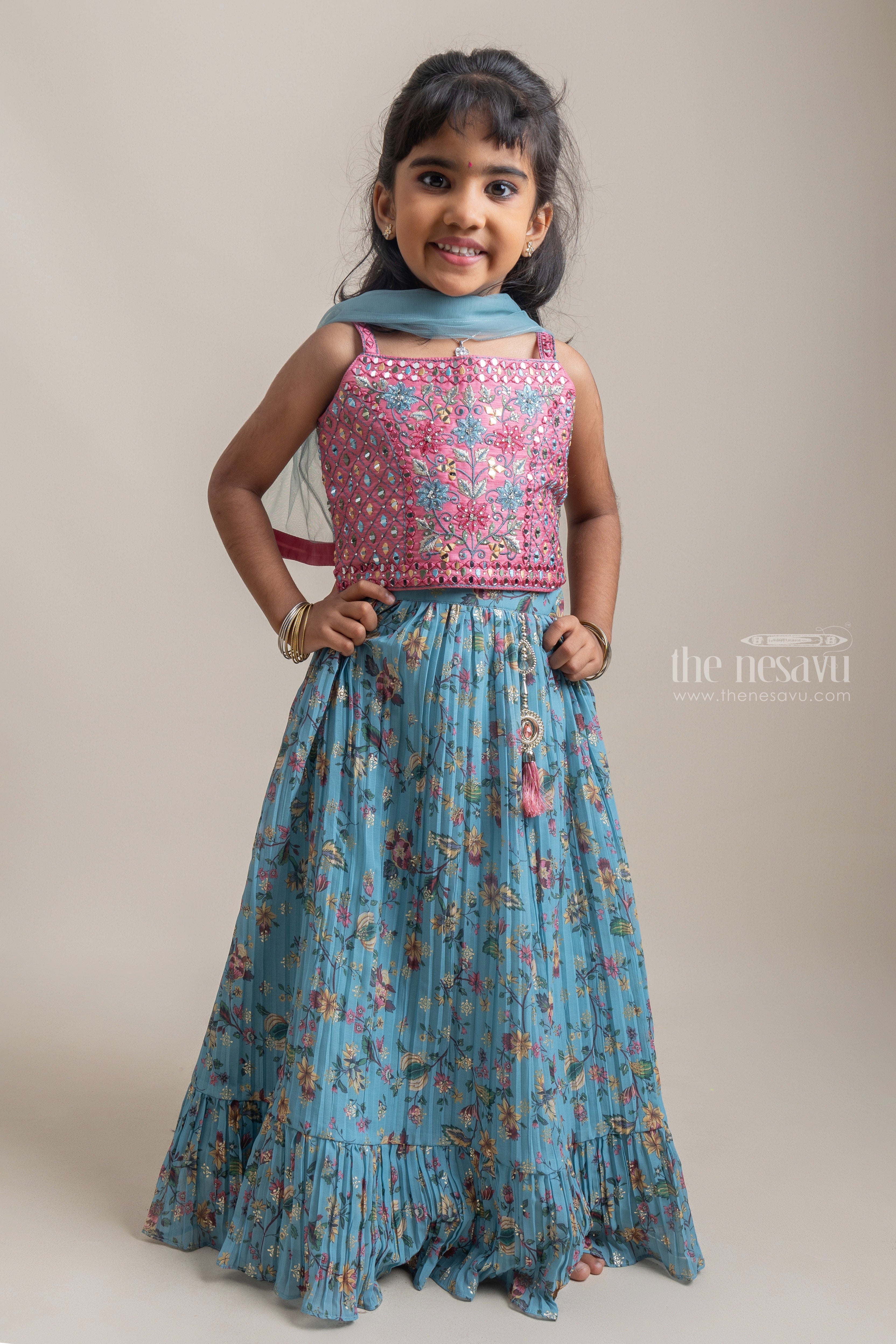 Buy Floor Length Best Seller Mirror Work Indian Dresses Online for Kids in  Malaysia