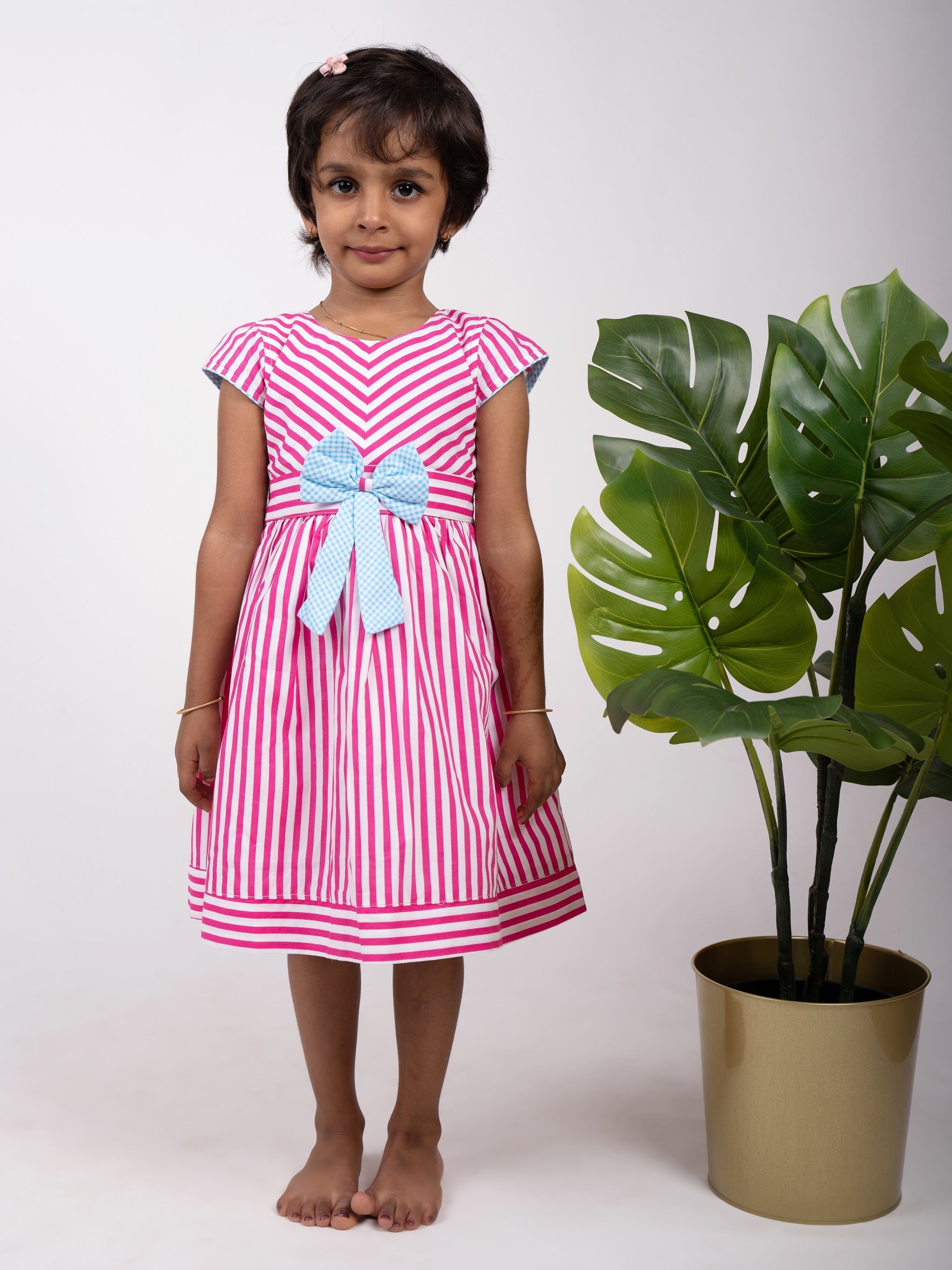 Baby Girls Dress New Spring Summer Striped Dress For Girl Kids Jeans D –  Toyszoom