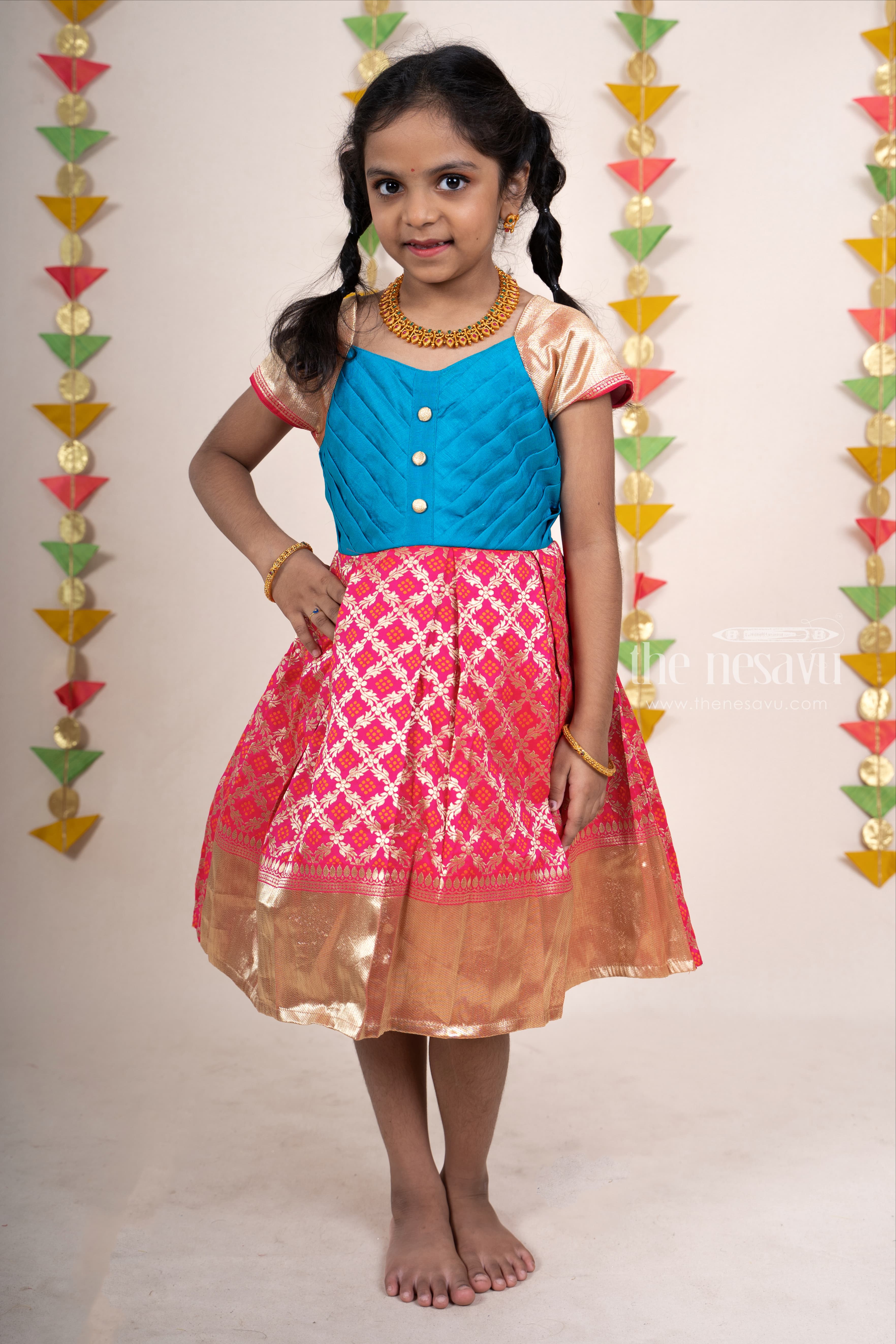 Girl Children Clothes Kids Woven Dress with Colorful Smoking Yoke - China  Short Dress and Spring Dress price | Made-in-China.com